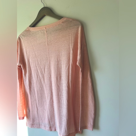 Old Navy Pink Boyfriend Long-Sleeve Tee - Picture 4 of 6